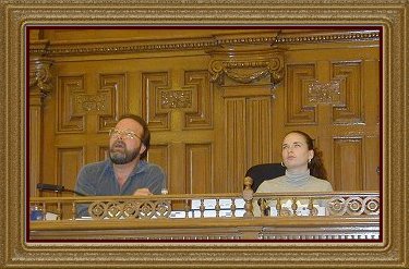 Doug and Sophie in Courtroom Two
