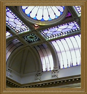 Osgoode Hall Stained Glass in the Rotunda/Atrium