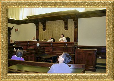 Klaudia, Eero and Dora at Osgoode Hall