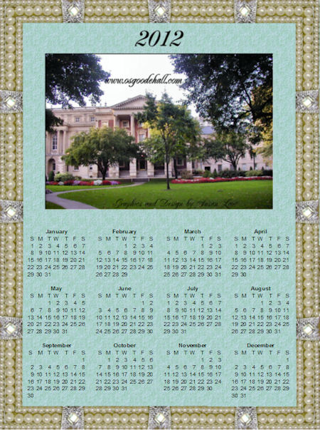 Osgoode Hall Calendar